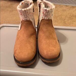 Cozy Tan Kids Boots
